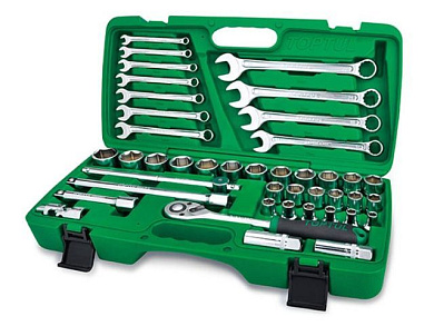 Набор инструментов 42 пр. 1/2'' 6-гр. Toptul GCAI4201