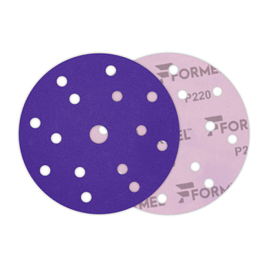 Круг шлифовальный CERAMIC PLUS, 150 мм, 15 отв., Р220 FORMEL 93823150220
