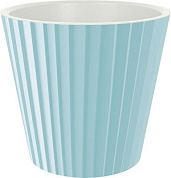 Горшок для цветов InGreen Sand D190мм, 3,3л c дренажной вставкой небесный Пластик Репаблик IG640110020