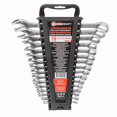 Набор ключей комбинированных 16 пр, 6-24 мм ForceKraft FK-5161MP