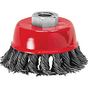 Щетка для УШМ, чашка, крученая проволока 0,5 мм Matrix