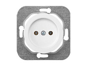 Розетка 1-ая (скрытая, б/з) белая, Прованс, Bylectrica РС16-1401