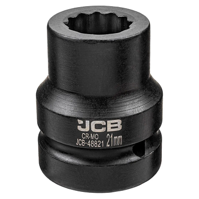 Ударная головка 21 мм 12-гр 1'' JCB JCB-48821