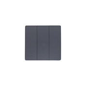 Выключатель кинетический, с реле, 3 клавиши, графит, AKS 124634