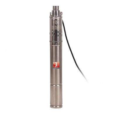 Скважинный насос DWS-3-75, винтовой, диаметр 3'', 500 Вт, 1600 л/ч, напор 75 м Denzel 97250