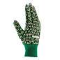 Перчатки садовые х/б ткань с ПВХ точкой, манжет, S Palisad 67761