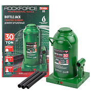 Домкрат гидравлический бутылочный, 30 т с предохранительным клапаном, 255-483 мм RockForce RF-T93004 DS