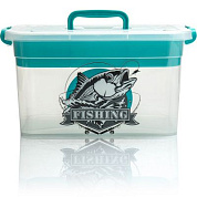 Контейнер для хранения 10 л. с вкладышем «Рыбалка» 355×235×190 Полимербыт 4381004