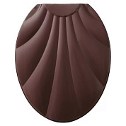 Крышка унитаза "Ракушка" темно-коричневый РУССПЛАСТ РП-812-РТК