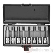 Набор головок-бит HEX 5-17 мм 8 пр. 1/2'' Force 4092