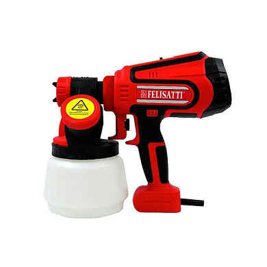Краскораспылитель электрический 750, 750 Вт, 1200 мл/мин, давление 0,2 Бар Felisatti FT2104 Felisatti