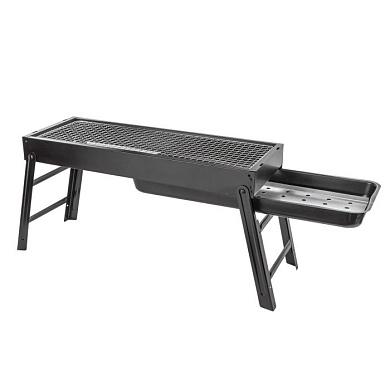 Мангал складной с решеткой для барбекю и съемным дном 60х22х6.5см/60х22х31 см WMC TOOLS WMC-TL-600