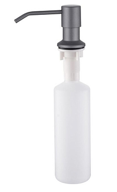 Дозатор моющего средства встраиваемый в мойку, сталь/пластик, графит Ledeme L405U