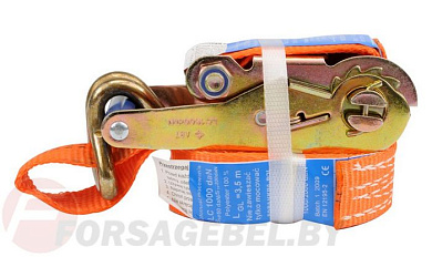 Лента для крепления багажа с трещоткой 1000daN 35ммx4м 2шт. Vorel 82378