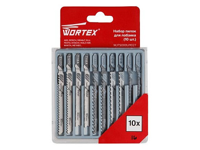 Набор пилок для лобзика универсальный 10 шт. WORTEX WJTS000U11027