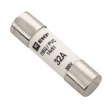 Плавкая вставка цилиндрическая ПВЦ (14х51) 32А EKF pvc-14x51-32