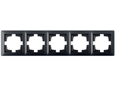 Рамка 5-местная графит, Стиль, Bylectrica ЮЛИГ.735212.297гр
