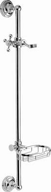 Душевая штанга, нержавеющая сталь + цинк, хром Ledeme L8013