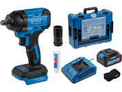 Аккум. ударный гайковерт SC 1804 Xcase XLTpro БЕСЩЕТ., 18 В, 400 Н*м, 1/2", 1х4 А*ч, з/у 4 А BULL 1329884