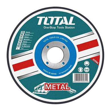 Круг отрезной 125x3,0x22,2 мм TOTAL по металлу TAC2211251