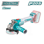 Аккумуляторная угловая шлифовальная машина 20В TOTAL (TAGLI211156)