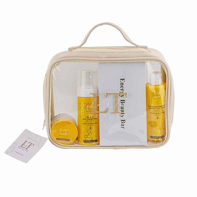 Набор по уходу за лицом для комбинированной кожи, тоник, крем, пенка, массажер La and Te beaute LT-CB6