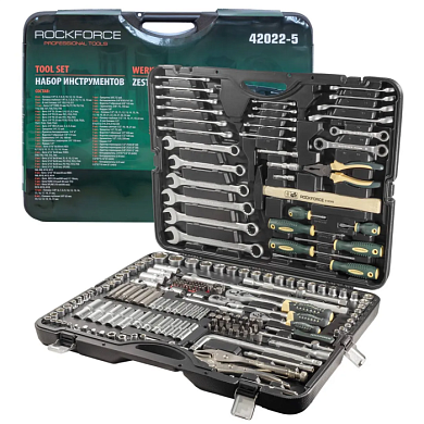 Набор инструментов 202 пр. 1/4''&3/8''&1/2'', 6-гр. RockForce RF-42022-5