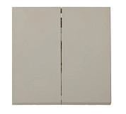 Выключатель 2 клав. проходной, скрытый, 10А песочный, Carre, Bylectrica С(6+6) 10-3663 песочн