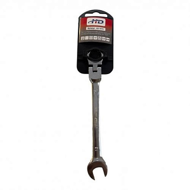 Ключ комбинированный рожково-накидной с трещоткой шарнирный 13 мм CrV H-D HD-1679