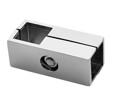 Соединитель 2-х труб для квадр. трубы 25*25 QUADRO, хром AKS 112452