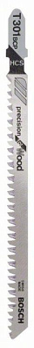 Пилка для лобзика T 301 BCP Precision for Wood 5 шт. BOSCH (2608633A37)