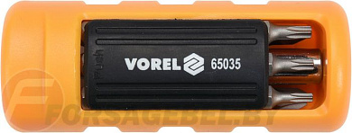 Отвёртка с набором бит 16 пр. Vorel 65035