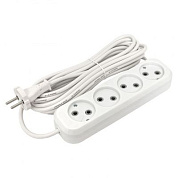 Удлинитель "Эксперт" 4 гнезда 5 метров 10А/2,2кВт без заземления ПВС 2х0,75 EKF PROxima UBA10-275-4-05