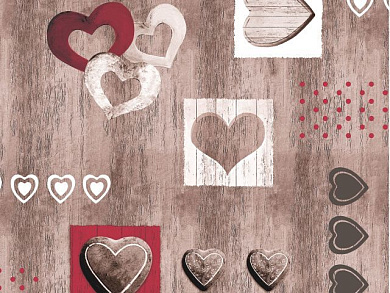 Клеенка столовая, нетканая основа с ПВХ покр. "DECO", 1 м.пог., (продажа кратно 20 м!) PERFECTO LINEA 11-165181