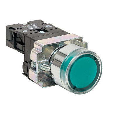 Кнопка BA31 с подсветкой 230В зеленая NO EKF PROxima xb2-bw31-230