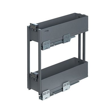 Выдвижная корзина-карго 200 ICON крепл.боковое/правое, графит PRIME by AKS 112520