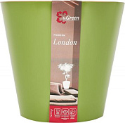 Горшок для цветов London D230 мм, 5л оливковый Пластик Репаблик ING6206ОЛ