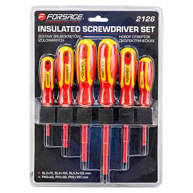 Набор диэлектрических отверток 6 пр Forsage F-2126