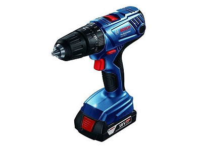 Аккум. ударная дрель-шуруповерт GSB 180-LI в чем., 18.0 В, 2 акк., 2.0 А/ч Li-Ion, 2 скор., 54 Нм, Bosch 06019F8307