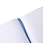 Блокнот "20D076", А4, 96 листов, голубой