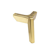 Опора меб. мет. TRIADA h120 угловая браш.золото AKS 90930