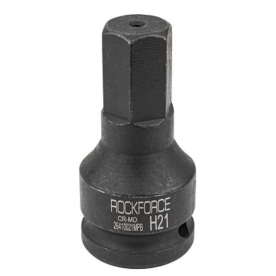 Головка-бита ударная HEX (6-гр) H21, 3/4" RockForce RF-26410021MPB