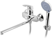 Смеситель для ванны Lt D35, серия Daisy хром, на стену, длинный поворотный L-излив A-five A5-0333