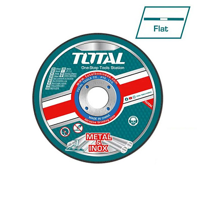 Круг отрезной 180x1,6х22,2 мм по металлу TOTAL TAC2161801