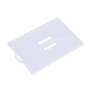 Бейдж для пропусков, тип L, 75x103 мм, прозрачный