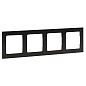 Стокгольм Рамка 4-местная металлическая черная EKF PROxima EZM-G-305-10