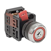 Переключатель АKS-22 черный c замком NO+NC EKF PROxima aks-22