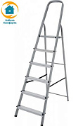 Стремянка A6 Comfort 6ст, секция, стальная, оцинкованная AZK LDTH-01.06
