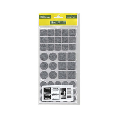Подкладка самоприлипающая фетровая микс (d20, 20 х 20 - 15 штук d25, 25 х 25 - 6 штук) серая PC 6001 GR PACIFIC 110844