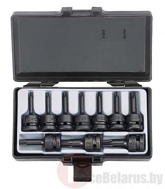 Набор головок-бит Torx ударных T20-T70 10 пр. 1/2'' Force 41013